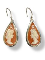 Pendientes Mandile 1922 Mujer Cammei  in Plata Conchiglia 2MORCM27